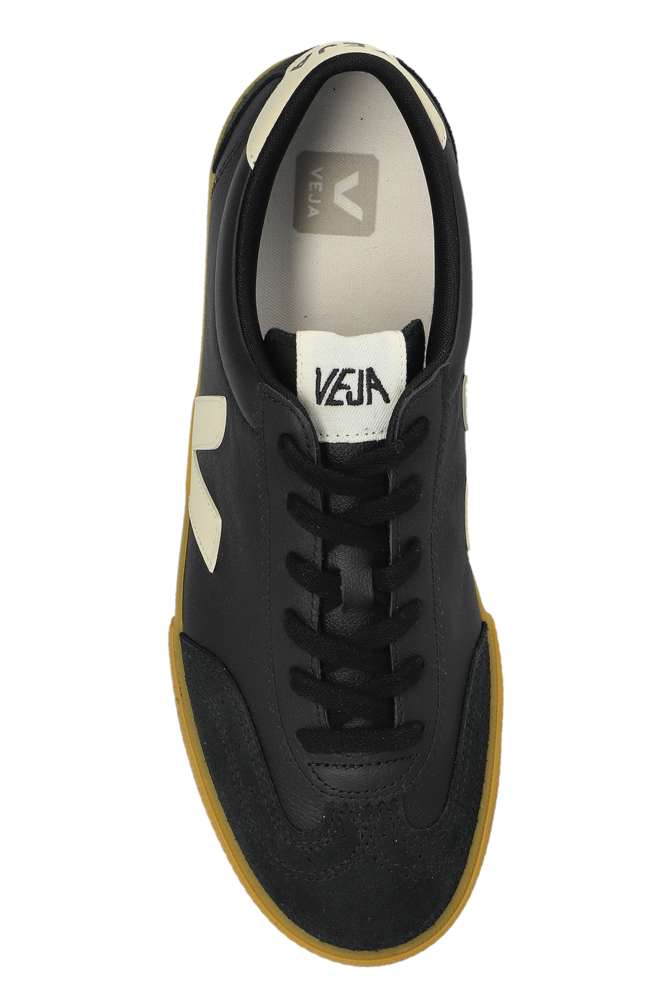 【関税込み】Volley Sneakers - Veja - Leather - Black VOLLEY LEATHER BLACK PIERRE | VEJA